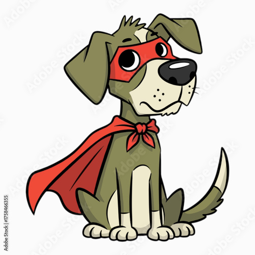 dog superhero cape cute