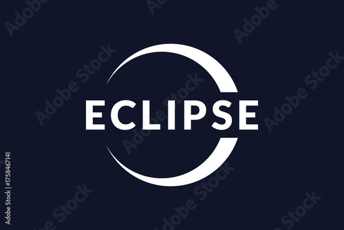 eclipse logo vector illustration, circle sunshine logo template