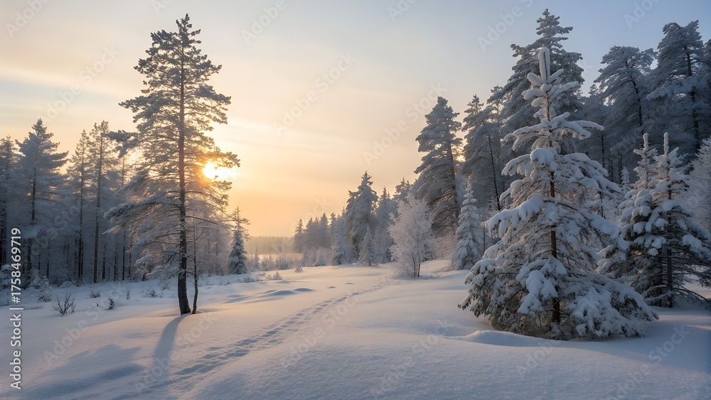 Fototapeta premium sunrise in the mountains
