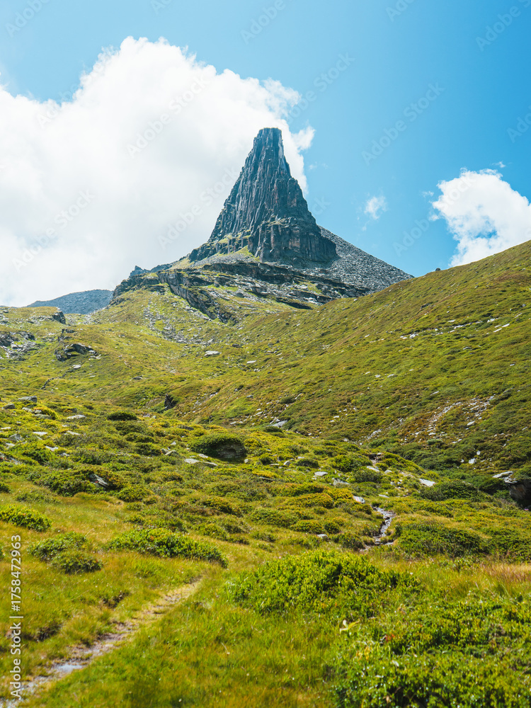 Fototapeta premium mountain landscape with blue sky