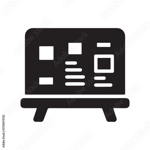Kanban Board Solid Icon Showing Work Management