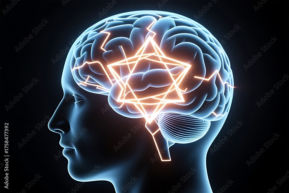Obraz premium human brain anatomy