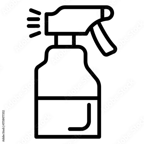 Sprayer vector line icon design