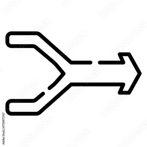 Combine vector line icon design