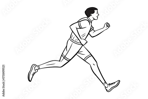 runner, race silhouette
