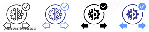 requirements icon set multiple style