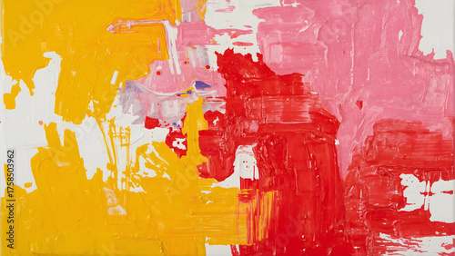 Abstract Color Splash: A vibrant composition of broad brushstrokes exploding with color, a visual symphony of artistic expression, embodying creativity, passion and a bold statement