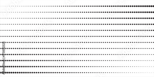 Set of halftone dots gradient pattern texture isolated on white background. Straight dotted spots using halftone circle dot raster texture. Vector blot half tone collection.