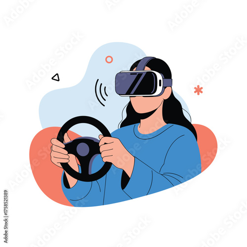 Virtual reality experience for immersive driving simulation
