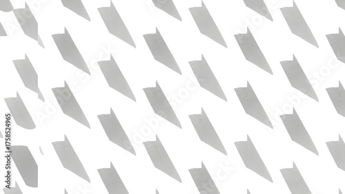 Abstract Geometric Shadow Pattern: A minimalist design composed of repeating diamond shapes and shadows, creating a dynamic visual effect, offering a contemporary aesthetic.