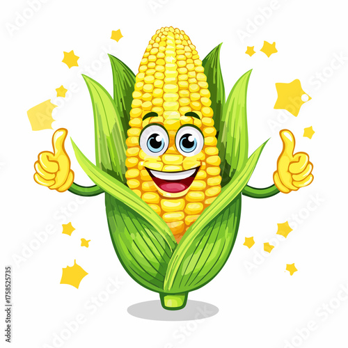Lustiger Maiskolben Daumen noch