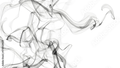 Abstract Smoke Dance: An elegant dance of smoke, twisting and swirling with ethereal grace, creating an intriguing visual narrative.