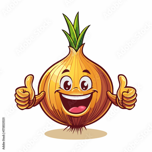 Lustige Zwiebel Daumen hoch