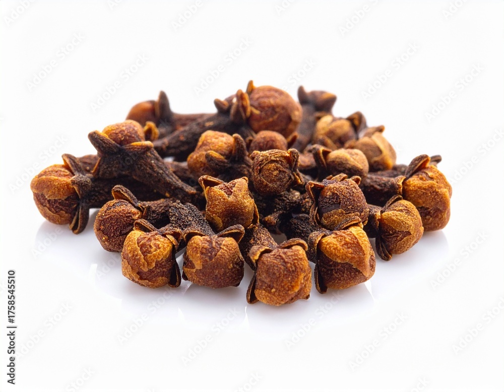 Obraz premium dry cloves on white background 