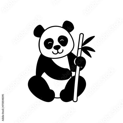 Illustration of a cartoon raccoon art on transparent background silhouette