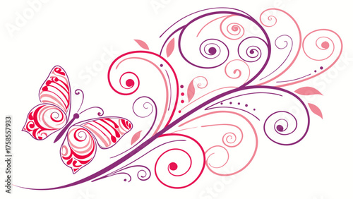 Watercolor swirls forming heart motion design
