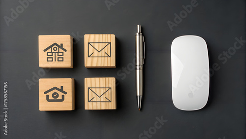 Pen and paper tic tac toe game concept on a business notebook in an office