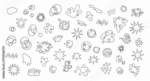 Microscopic organisms and cellular structures in a detailed scientific illustration.