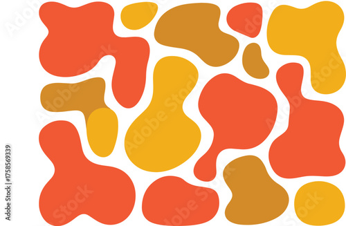 Abstract Organic Shapes Set – Liquid Blobs and Fluid Curves Vector Illustration