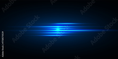 Light blue neon rays visualization fast motion, Futuristic neon stripes motion dynamics effect, Technology futuristic dynamic motion.
