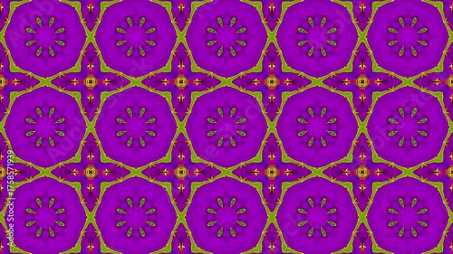 Abstract background symmetrical composition. Looped