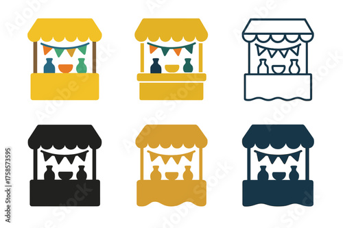 Festive Logo Variations. Community celebrations (local festivals, public events). Set Logo of Community celebrations (local festivals, public events): Craft