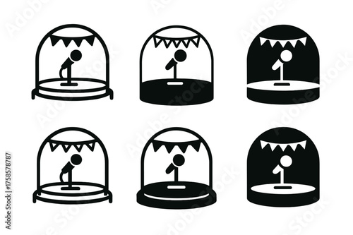 Festive Logo Variations. Community celebrations (local festivals, public events). Set Logo of Community celebrations (local festivals, public