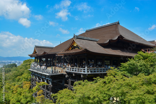Japnese temple Kiyomizu at Kyoto, a UNESCO World Heritage Site