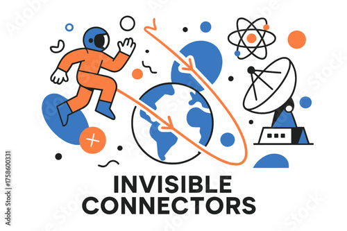 Neutrino Streams Artistry. The role of neutrinos in astrophysics. Glowing neutrino streams intersecting Earth