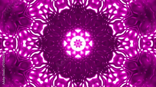 Abstract looping 4k video. Kaleidoscope wavy psychedelic background