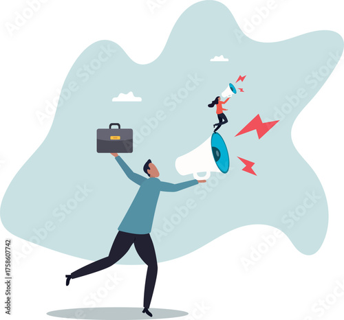 Empower or encourage employee to speak out, talk or discuss to solve business problem, listening to feedback or opinion .about a man and his life.