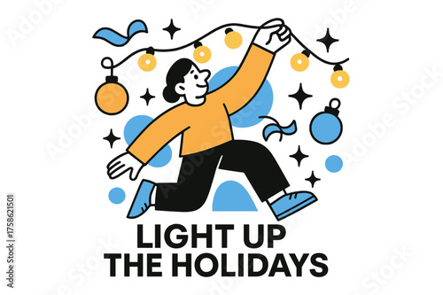 DIY Holiday Decorations. DIY craft ideas for holiday decorations. Character stringing glowing fairy lights