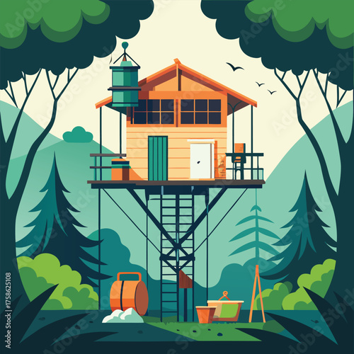 a rainforest expedition treehouse with explorer ge (2).eps