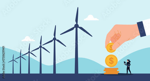 Investing in sustainable wind energy projects for a greener future and economic growth.