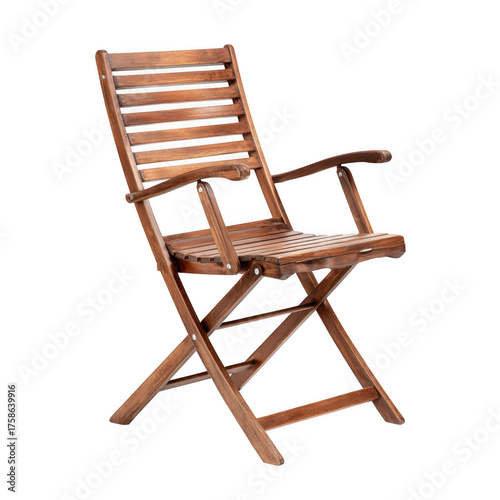  Outdoor wooden folding chair [Transparent Background PNG]. 