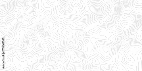 White mountain landscape topography map contour grid discovery diagram area topographic spiral map design.	