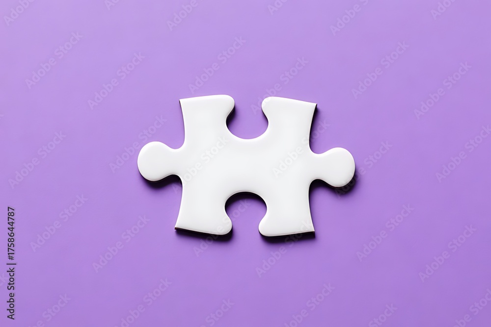 Obraz premium puzzle on a white background