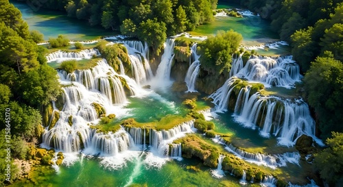 Croatia Stunning Waterfall Cascades.