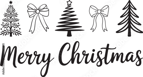 Christmas SVG Bundle Merry Christmas SVG Merry & Bright  SVG
