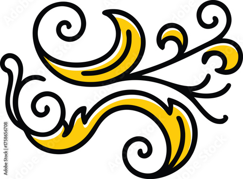 ornamental swirl and flourish collection.eps