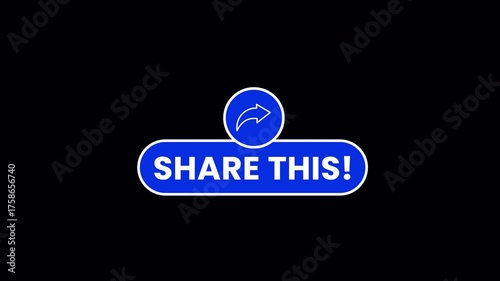 Share Button Interaction Icon – Animation Alpha Loop