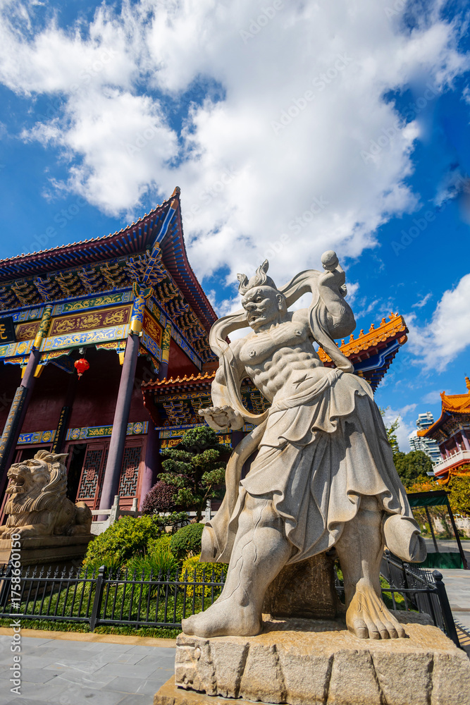 Obraz premium chinese lion statue