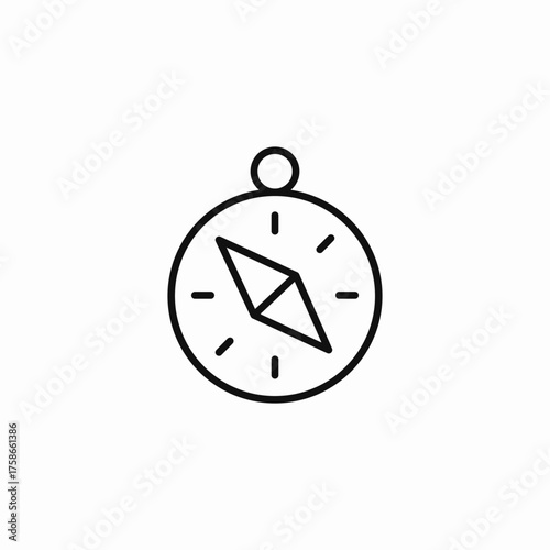 direction finding tool icon sign vector