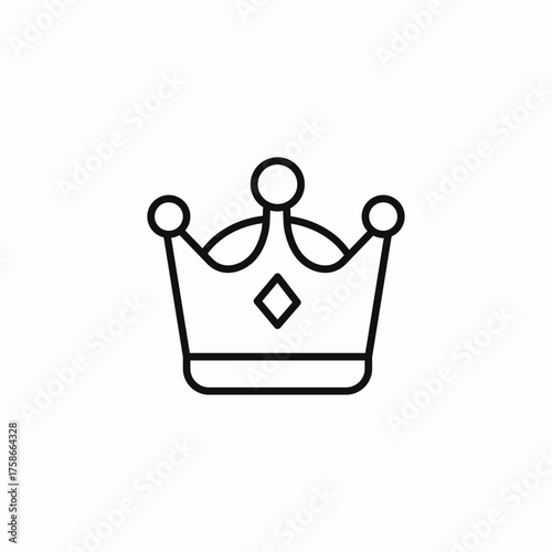 royal power crown icon sign vector