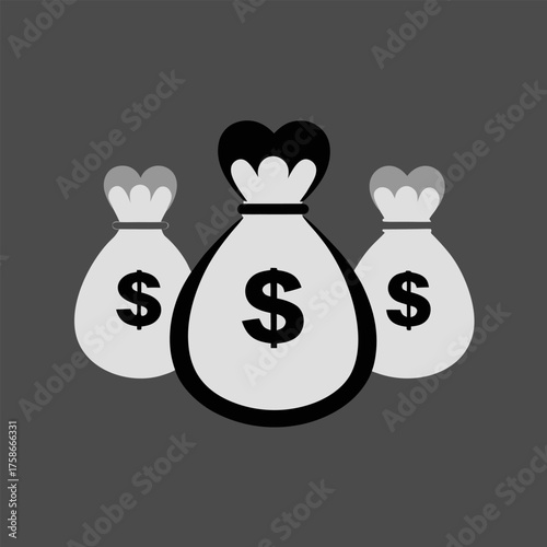 money bag with money