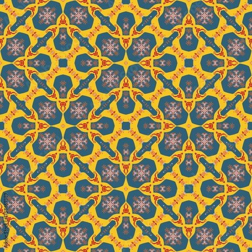 seamless pattern with floral elements