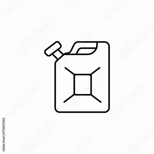 fuel gas can icon sign vector