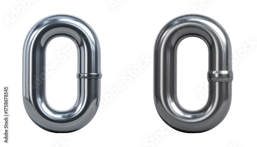 Connectivity Chain Symbol – Dual 3D Style Link Icons Isolated on White Background