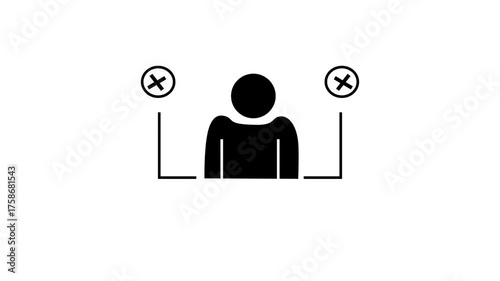 Decision Glyph Icon Vector Design.