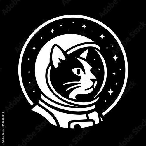 cat in a space helmet